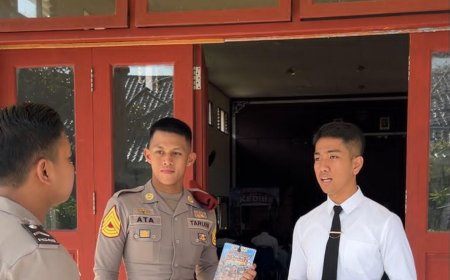 Polres Kediri Kota Libatkan Taruna Akpol Sosialisasikan Layanan 110