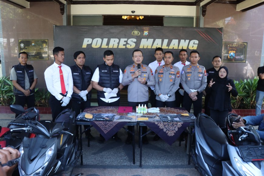 Polres Malang Berhasil Cegah Potensi Kerawanan dengan Amankan Pembawa Sajam