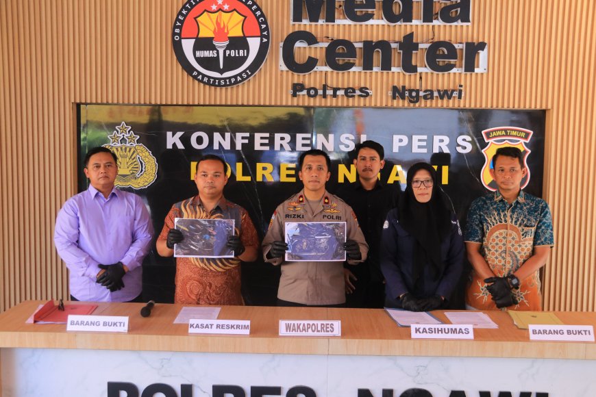 Polres Ngawi Tuntaskan Kasus Curanmor di Kendal, DPO Diamankan