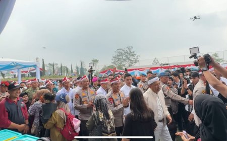 Wakapolri Berikan bansos 1.000 paket untuk 2 Gapoktan Bawang putih di Cianjur