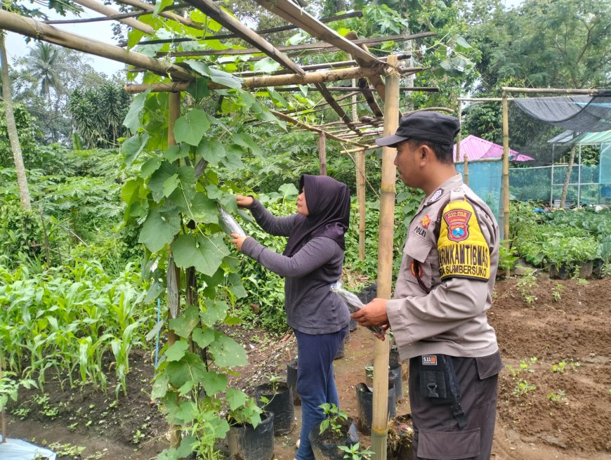 Dari Desa, Polisi Malang Ikut Kawal Ketahanan Pangan Nasional